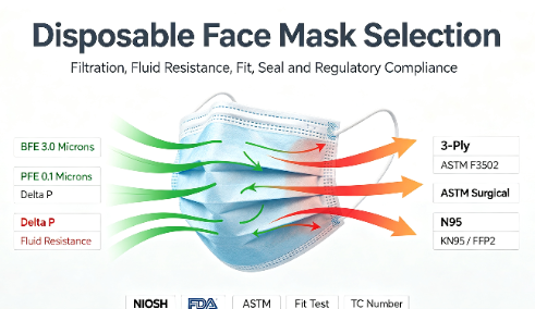 Tipos de mascarillas desechables: cómo elegir la mascarilla adecuada para diferentes aplicaciones